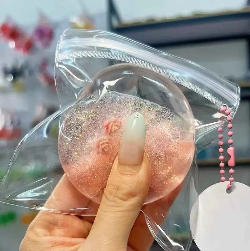Layered Gel Jelly Ball Squishy – Handmade Center-Filled Stress Relief