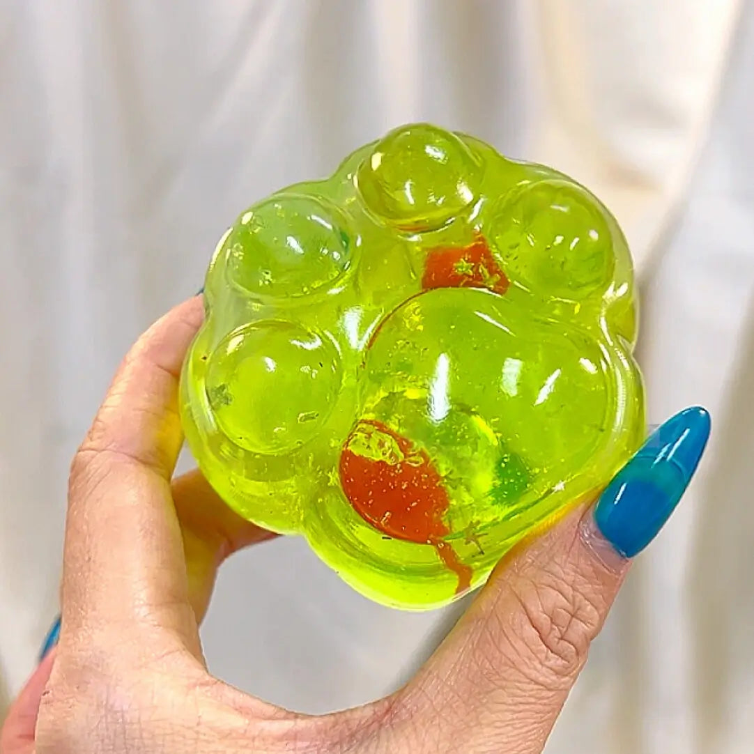 Dreamy Cat Paw Squishy: Transparent Silicone Stress Relief