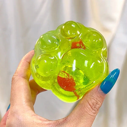 Dreamy Cat Paw Squishy: Transparent Silicone Stress Relief