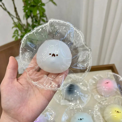 Handmade Snow Skin Mochi Squishy Toy | Realistic Food Stress Relief Fidget