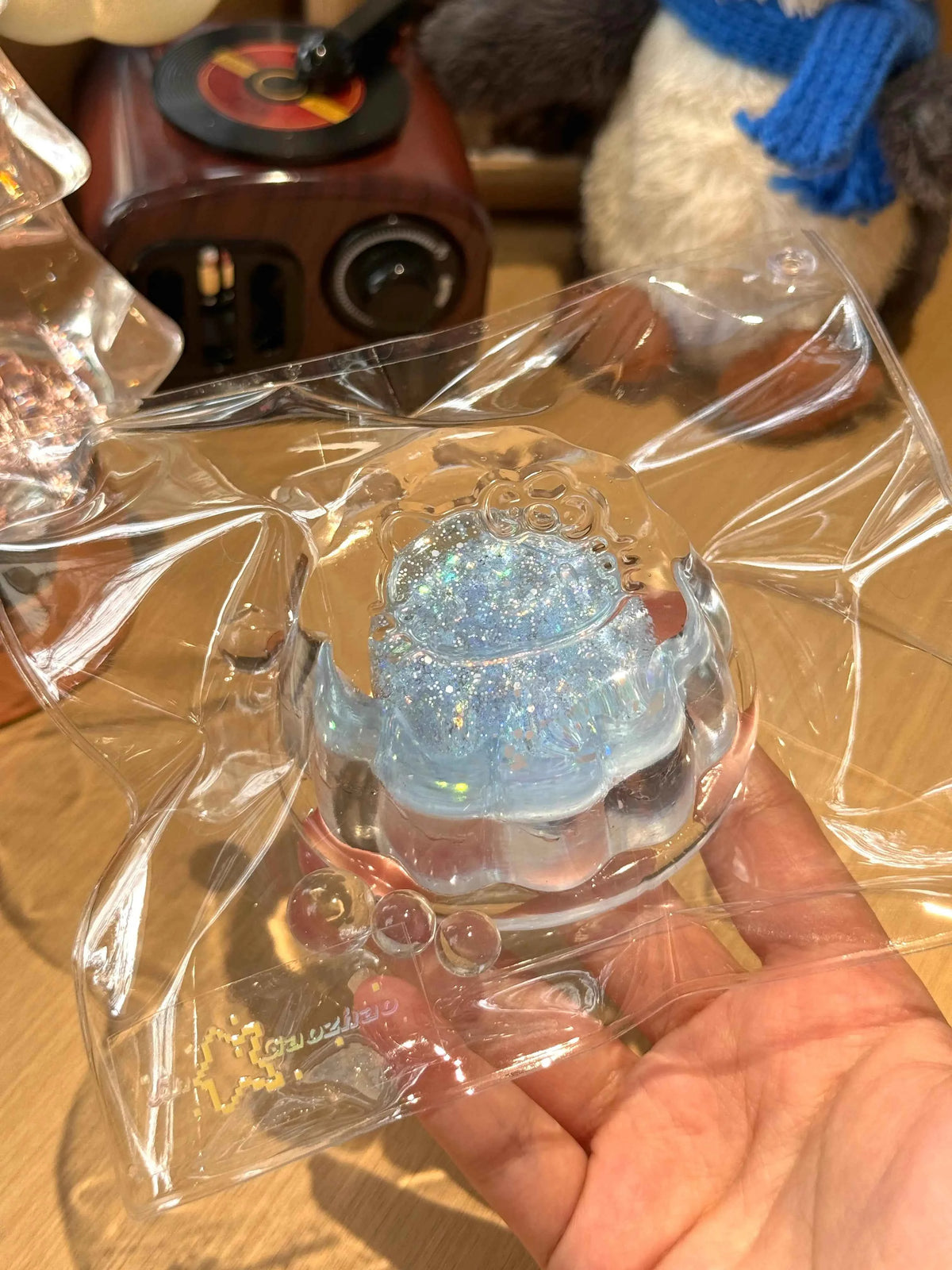 Flowing Sand Mega Pudding – Handmade Transparent Jelly Squishy Toy