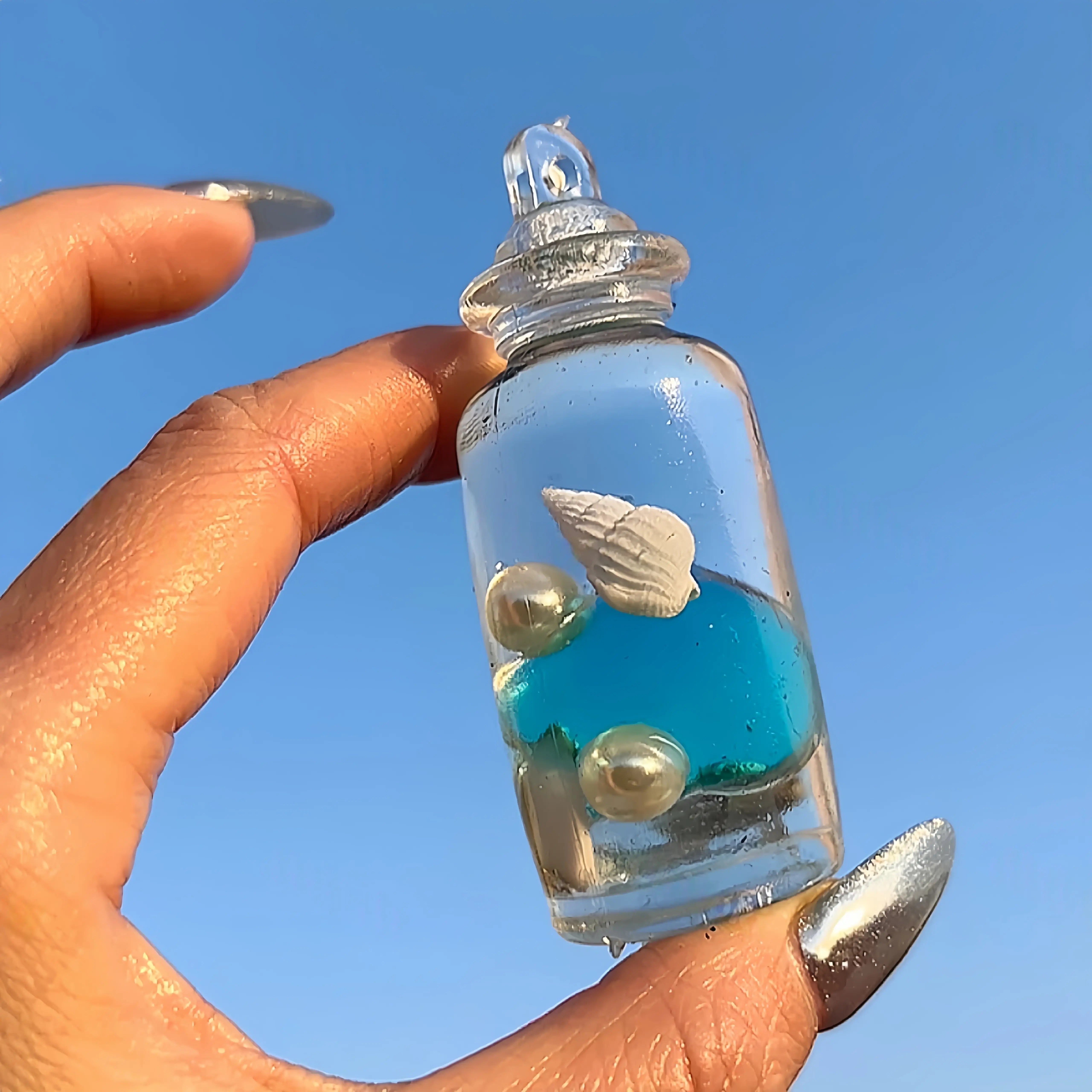 Original Handmade Squishy Ball – Layered Sand Stress Relief Toy, Bottle Design, Unique Gift for Kids & Adults