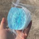  Ocean Mousse Silicone Squishy – Blue Round