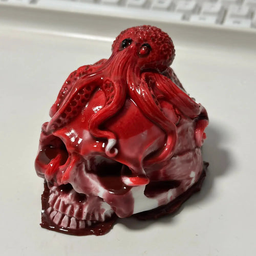 Handmade Halloween Realistic Bleeding Heart & Brain Silicone Stress Relief Toy