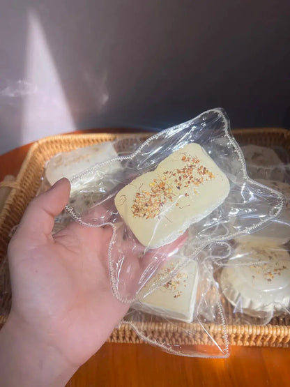 Handmade Osmanthus Honey Mochi Squishy Toy - Soft Stress Relief ASMR Toy