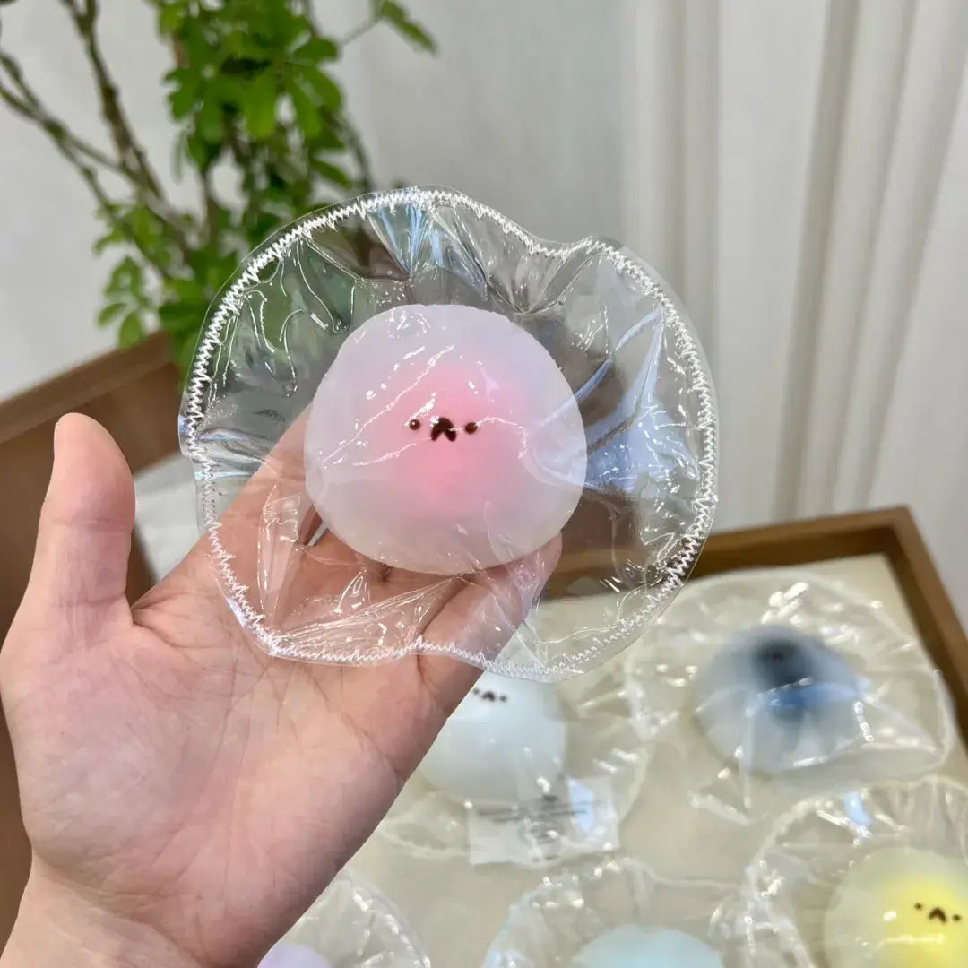 Handmade Snow Skin Mochi Squishy Toy | Realistic Food Stress Relief Fidget