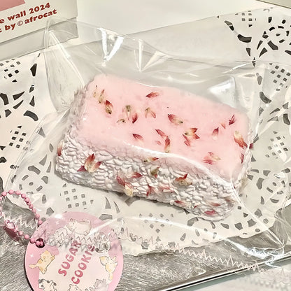 Floral Peach Berry Biscuit & Daifuku Silicone Squishy Toy