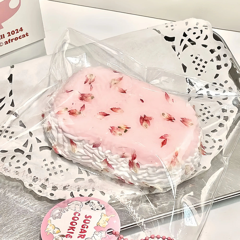 Floral Peach Berry Biscuit & Daifuku Silicone Squishy Toy