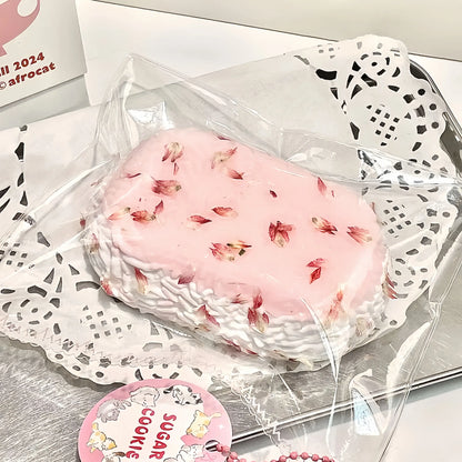 Floral Peach Berry Biscuit & Daifuku Silicone Squishy Toy