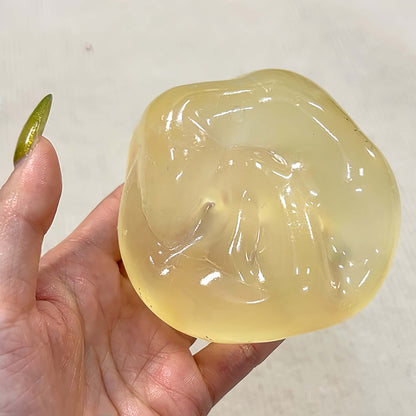 Pig fat paste coconut oil stress ball, handmade velvgel & mini creamgel soft squishy for stress relief