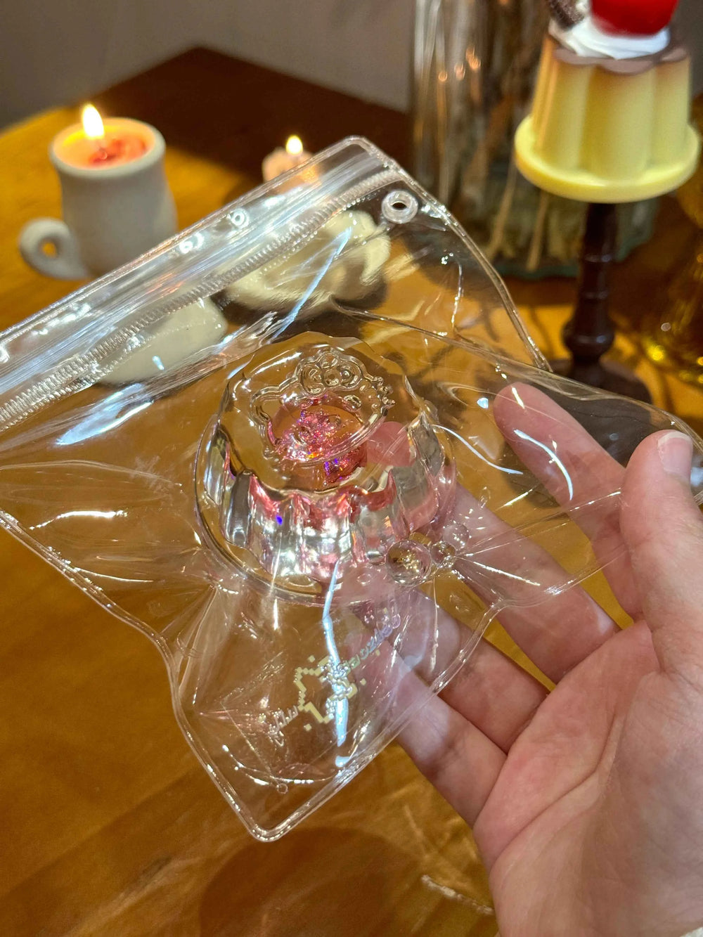 Flowing Sand Mega Pudding – Handmade Transparent Jelly Squishy Toy