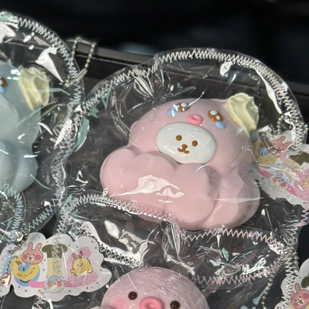 Creative Cartoon Squishy Collection | Tamagotchi Mametchi, Octopus Ice Cream, Elemental Fire & Water