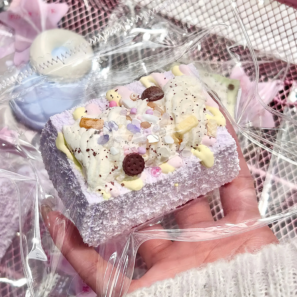 Japanese Dessert Thick Toast Bread Silicone Squishy Toy