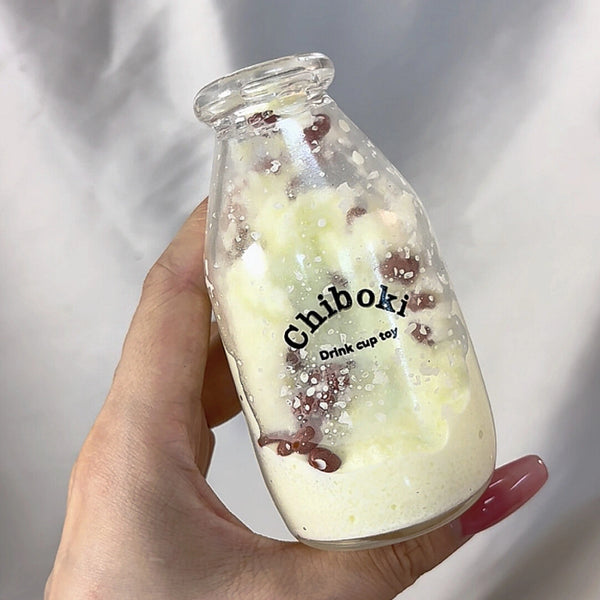 [CHIBOKI] Clear Bottle Squishy Ball – Handmade Stress Relief Desk Toy | Crystal & Soda Bottle