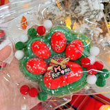 Cute red paw squishy for stress relief