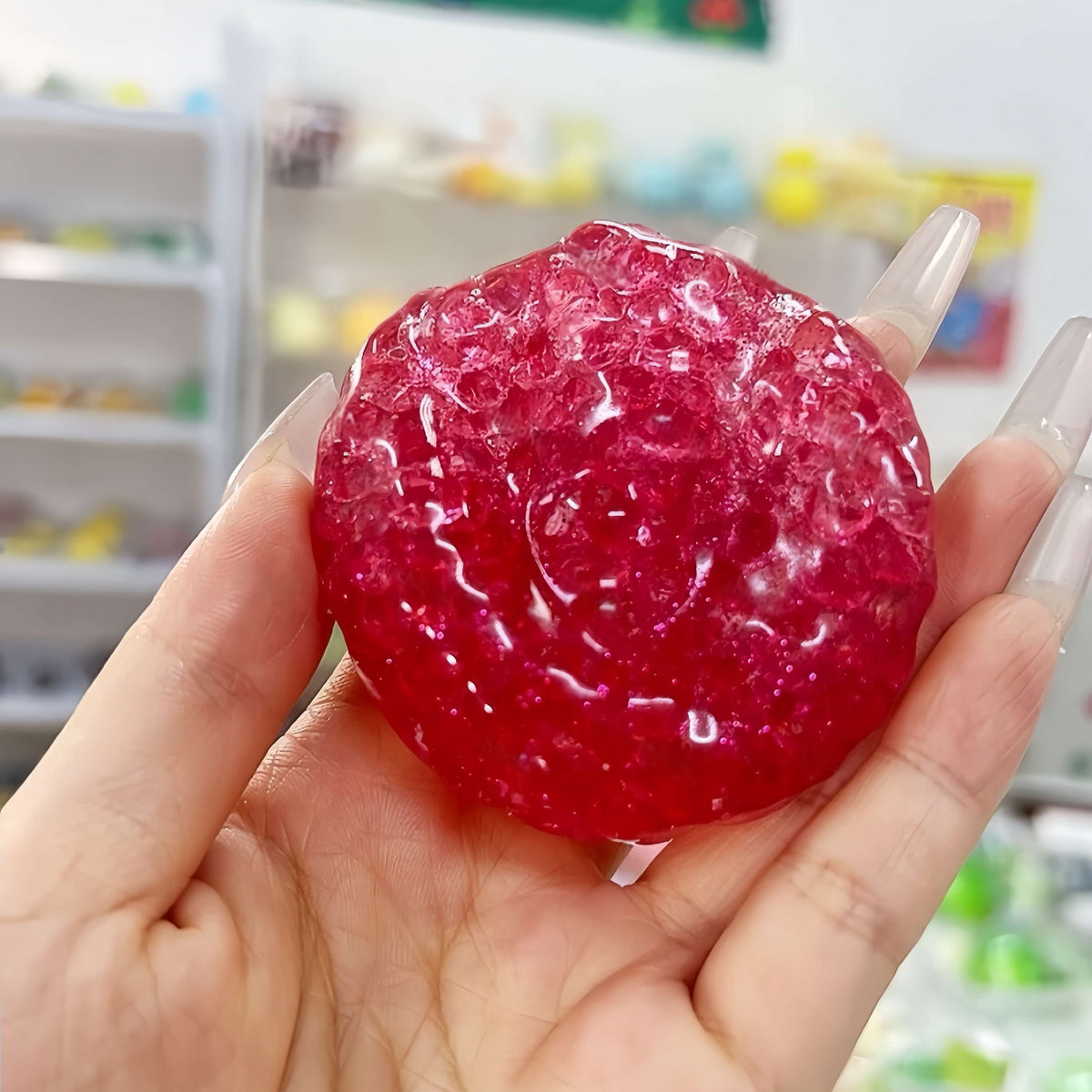 Pearl Squishy Ball – Handmade Stress Relief Toy for All Ages | Aurora Pearl Dust & Frosted Ice Series