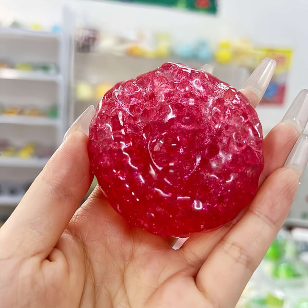 Pearl Squishy Ball – Handmade Stress Relief Toy for All Ages | Aurora Pearl Dust & Frosted Ice Series