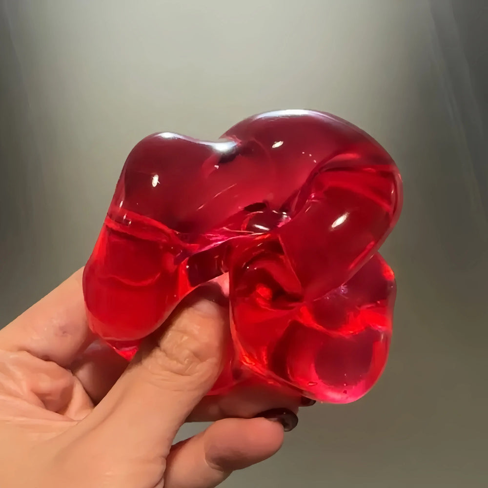 Handmade Crystal Soft Glass Slime Squishy Ball