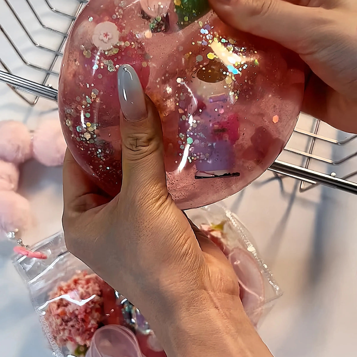 Original Handmade Jumbo Gel-Filled Squishy Ball – Stress Relief Toy, Perfect Gift for Adults & Kids