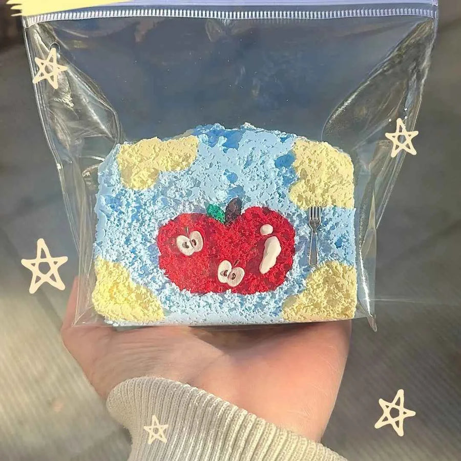 Cute Swiss Roll & Cake Silicone Squishy Toys