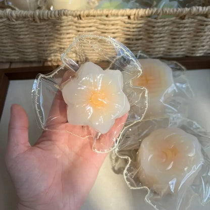 Handmade Snow Skin Mooncake Squishy Toy - Soft ASMR Stress Relief