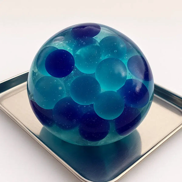 Artisan Jade-Texture Stress Ball - Original Handmade Fidget Sphere for Anxiety Relief