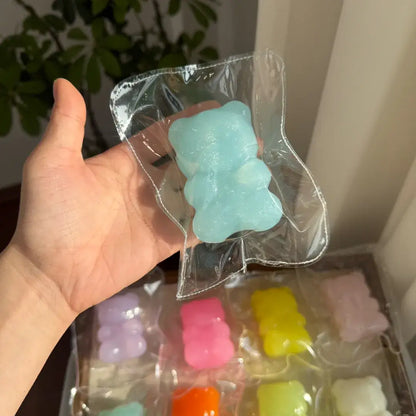 Handmade Candy & Gummy Bear Squishy Toy - Soft ASMR Stress Relief