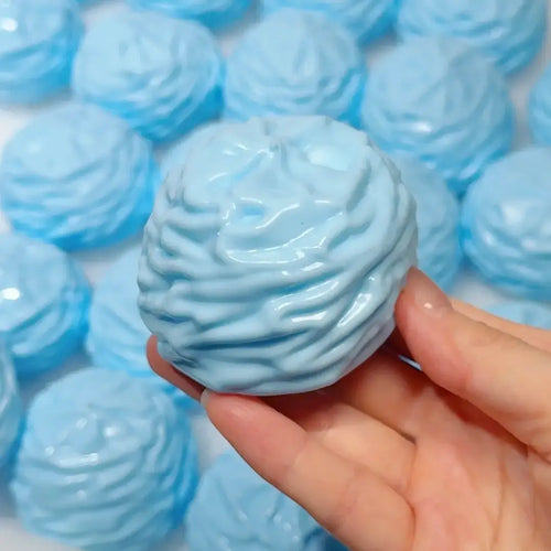 Handmade Cream Puff Squishy - Crispy Butter Texture Stress Toy