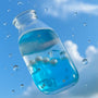 [CHIBOKI]Clear Bottle Squishy Ball – Handmade Stress Relief Desk Toy | Layered Sand Bottle