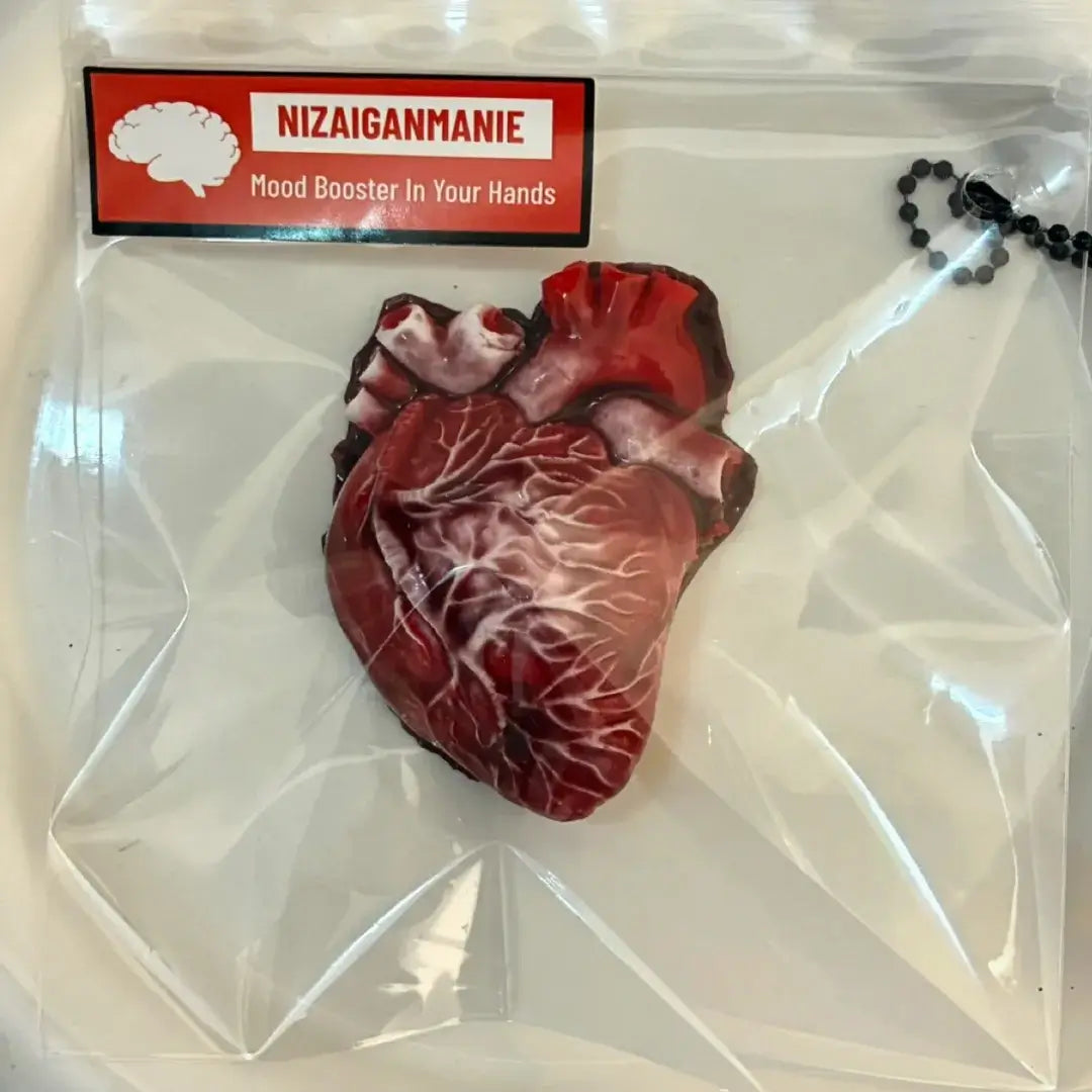 Handmade Halloween Realistic Bleeding Heart & Brain Silicone Stress Relief Toy