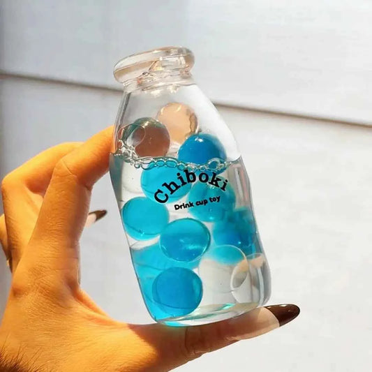 [CHIBOKI] Pinball Squishy Bottle - Water-Sensory "Noisy" Fidget Toy with Slow Rebound