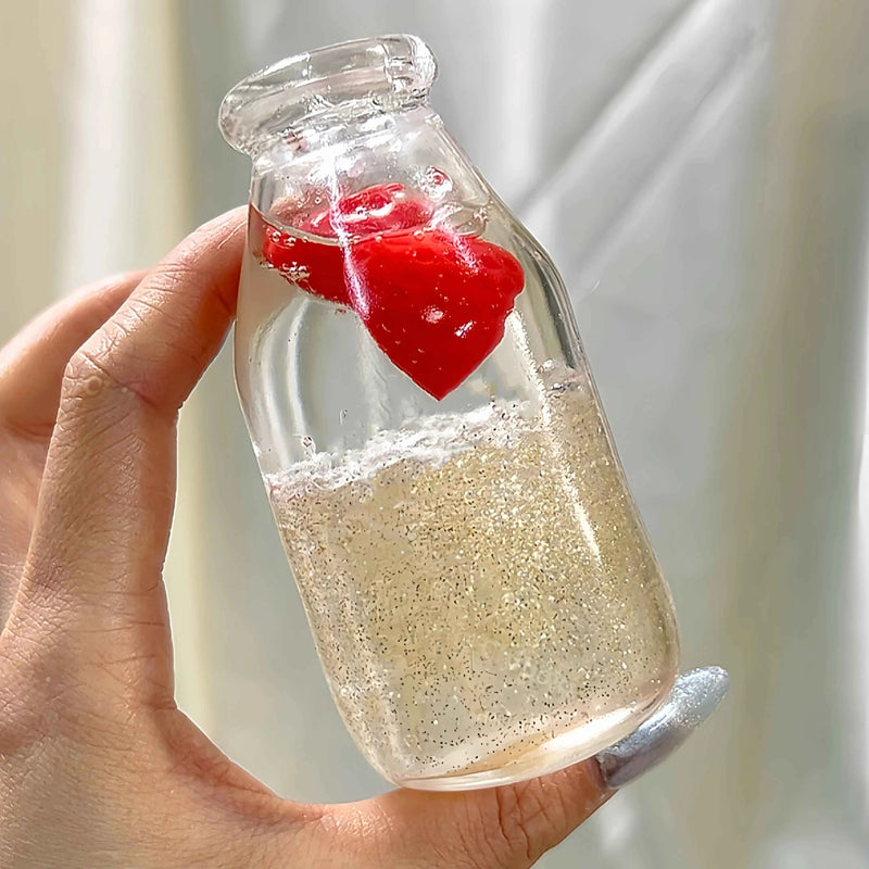 [CHIBOKI]Clear Bottle Squishy Ball – Handmade Stress Relief Desk Toy | Gin & Tonic Bottle