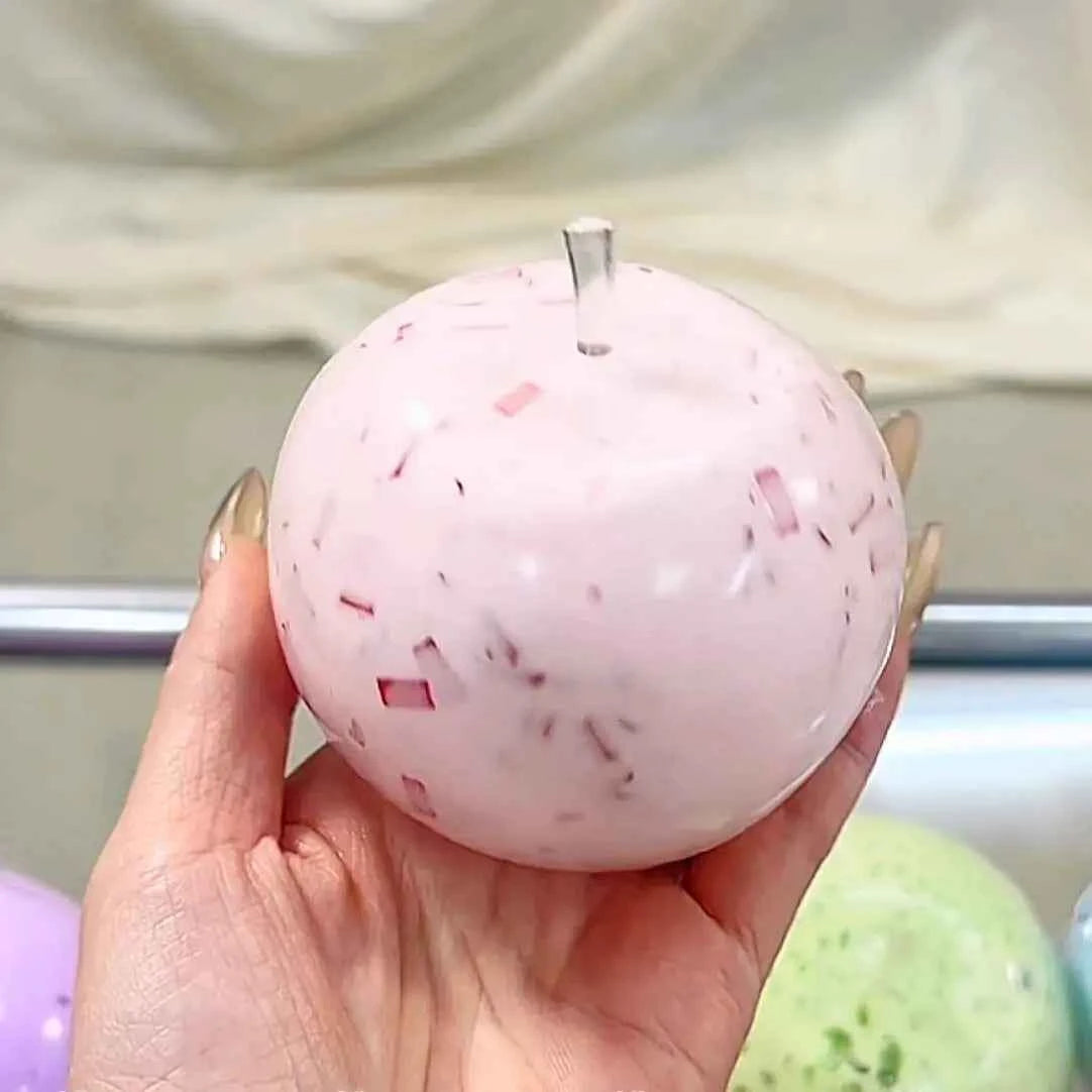 [CHIBOKI] Original Malleable Butter Apple Squishy Handmade Ball - Slow Rising Stress Relief Toy