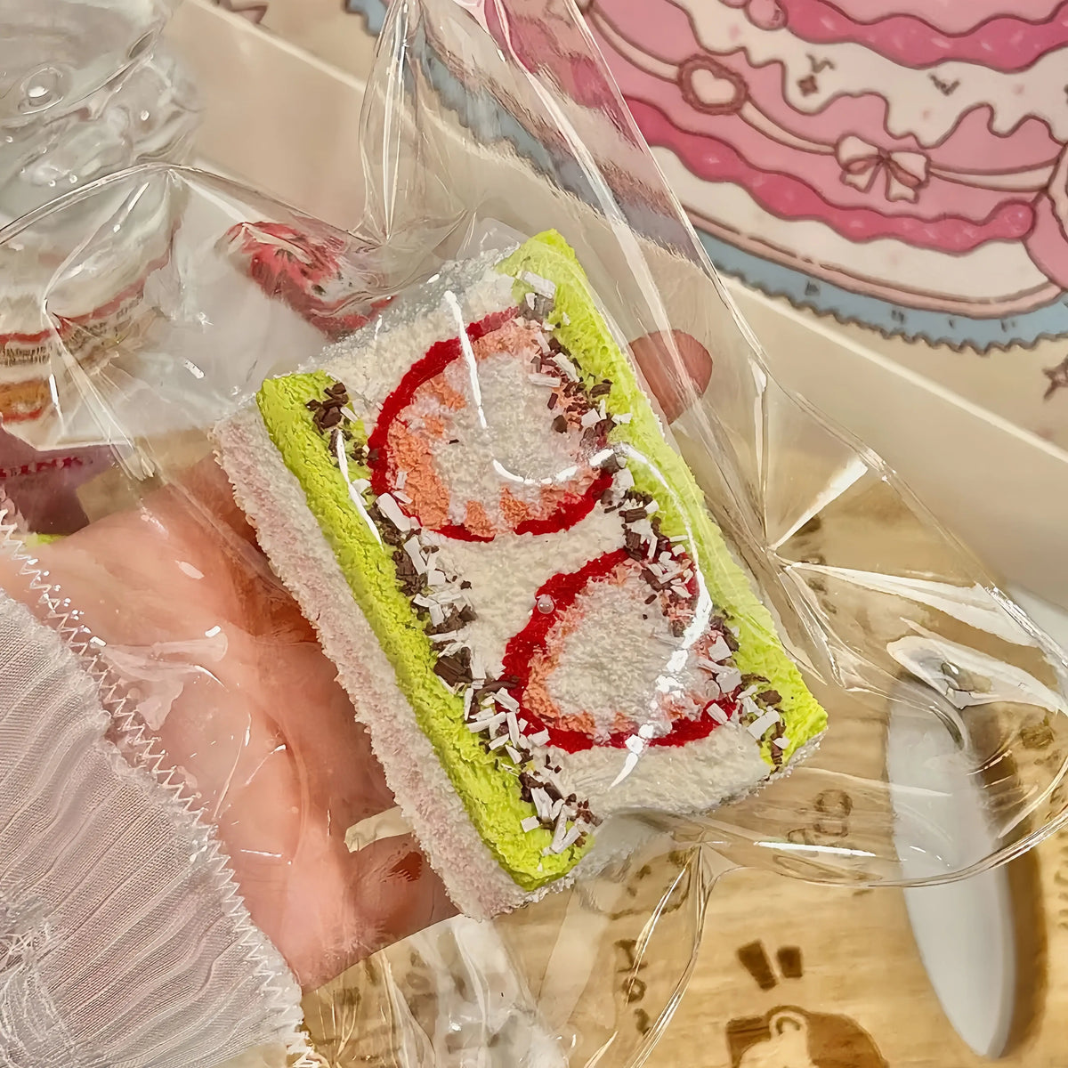 Japanese Dessert Thick Toast Bread Silicone Squishy Toy