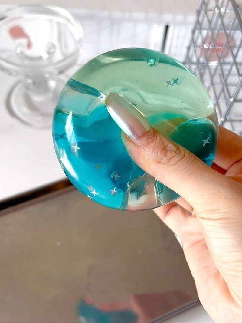 [CHIBOKI]2025 Summer Heavyweight New Arrival! Original Layered Dual - color Flowing Sand Handmade Stress Relief Ball