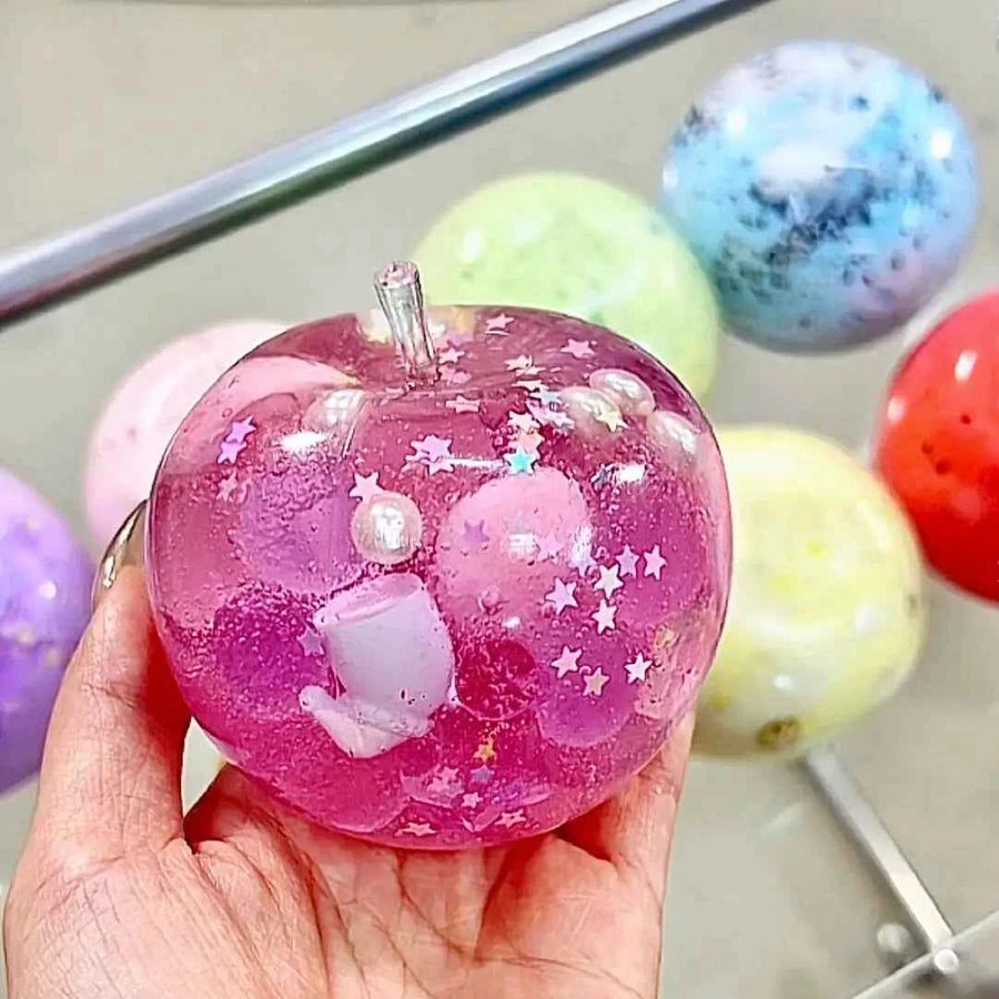 [CHIBOKI] Original Malleable Butter Apple Squishy Handmade Ball - Slow Rising Stress Relief Toy