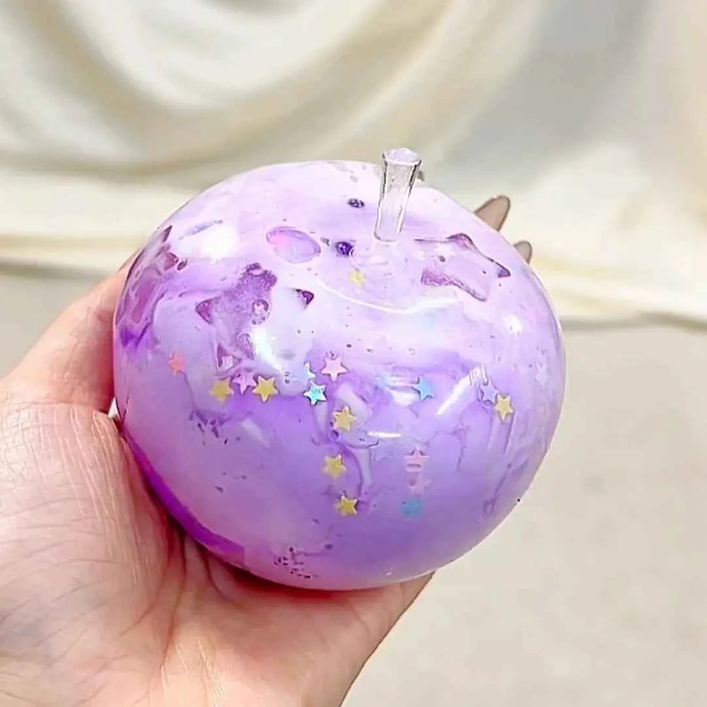 [CHIBOKI] Original Malleable Butter Apple Squishy Handmade Ball - Slow Rising Stress Relief Toy
