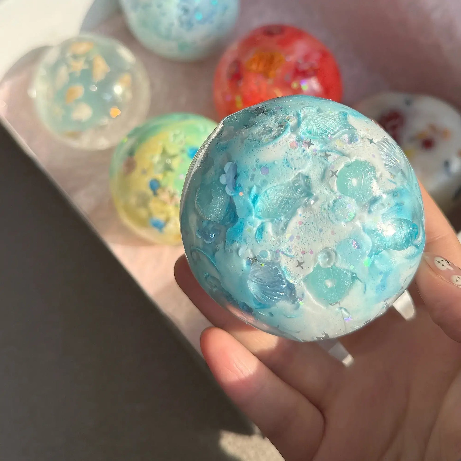 Handmade Crispy Squishy Ball - ASMR Stress Relief Fidget Toy