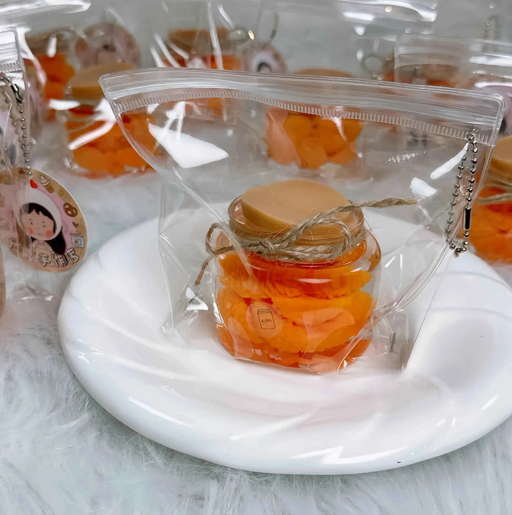 Handmade Silicone Food Squishy - Fruit Jars & Boba Tea Collection