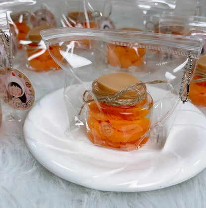 Handmade Silicone Food Squishy - Fruit Jars & Boba Tea Collection