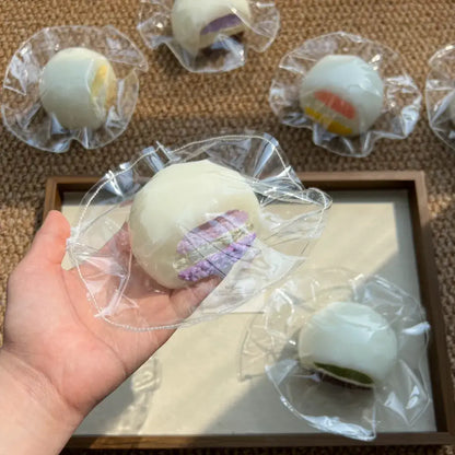 Handmade Snow Skin Mochi Squishy Toy | Realistic Food Stress Relief Fidget