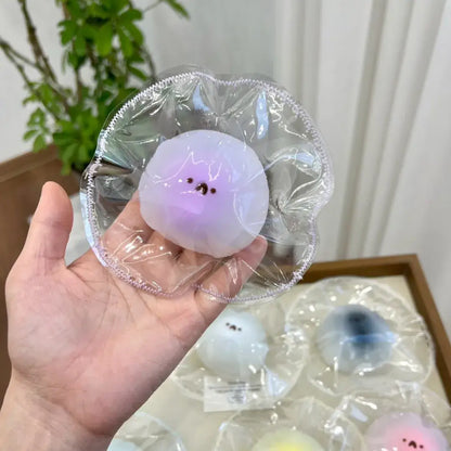 Handmade Snow Skin Mochi Squishy Toy | Realistic Food Stress Relief Fidget