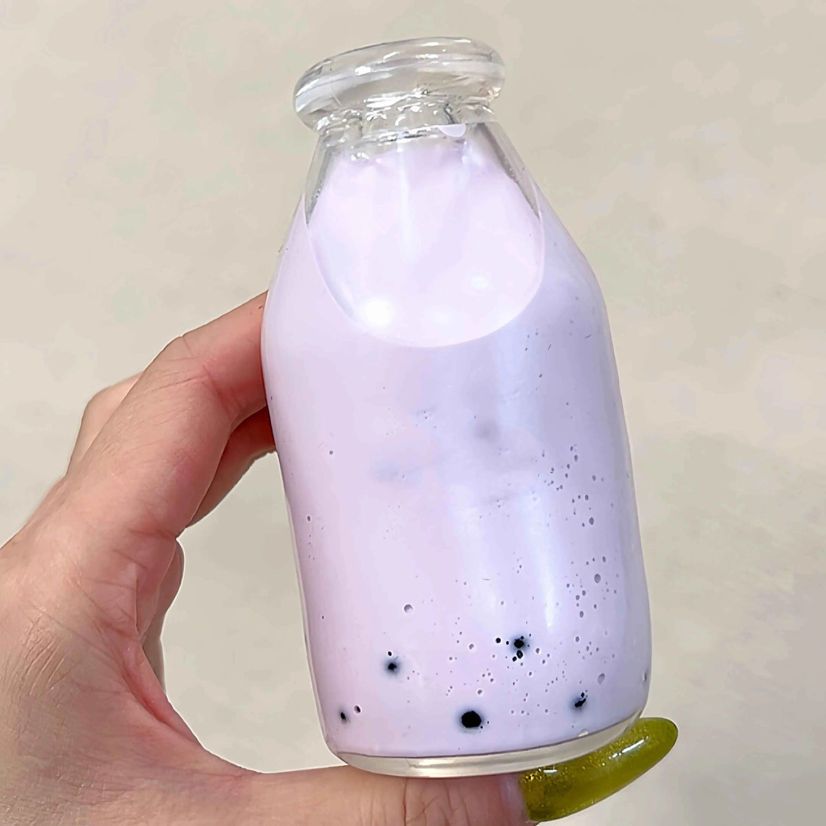 [CHIBOKI]Clear Bottle Squishy Ball – Handmade Stress Relief Desk Toy | Bubble Tea Bottle