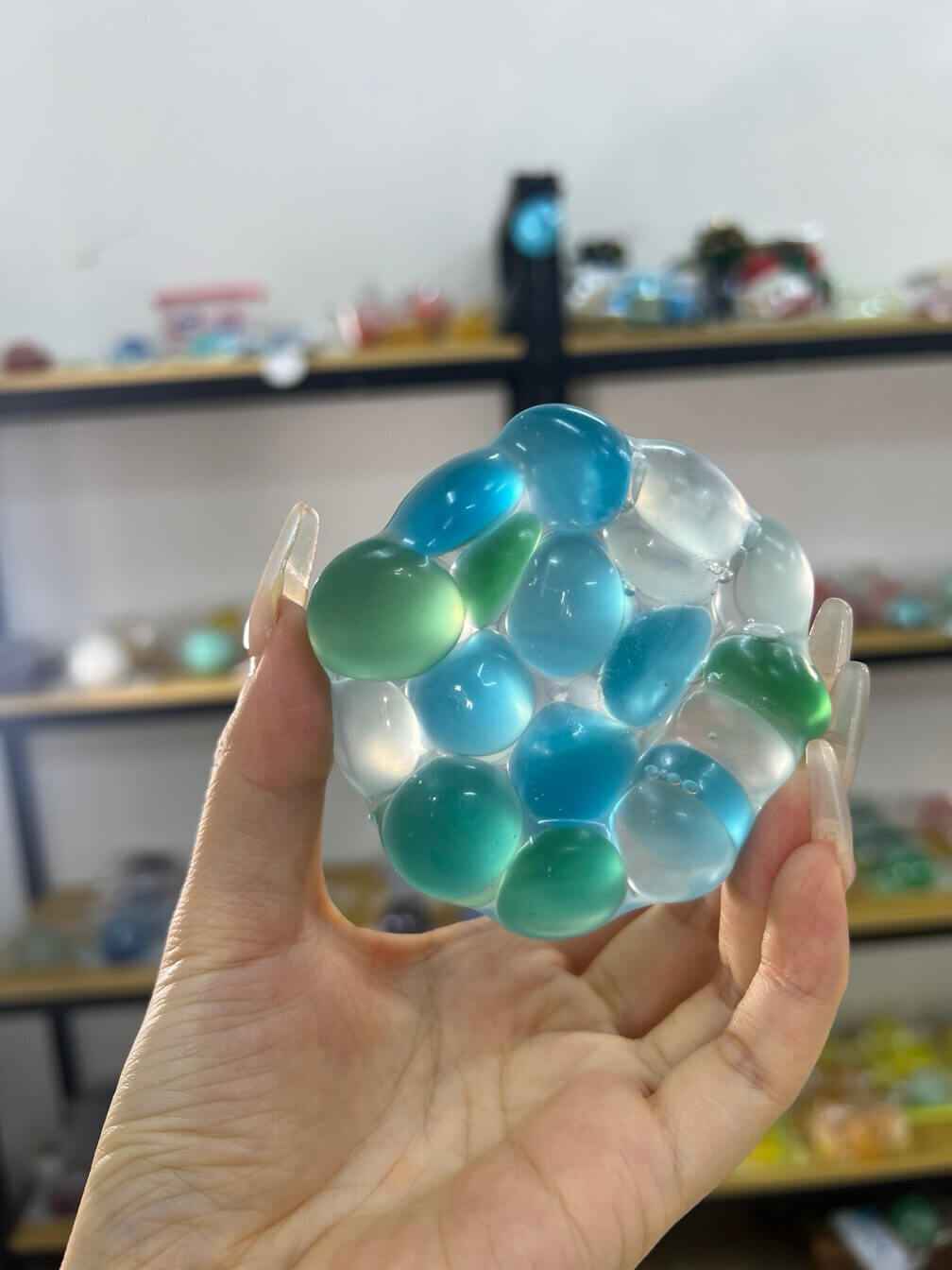 [CHIBOKI]Pearl Squishy Ball – Handmade Stress Relief Toy for All Ages | Pearl Ball
