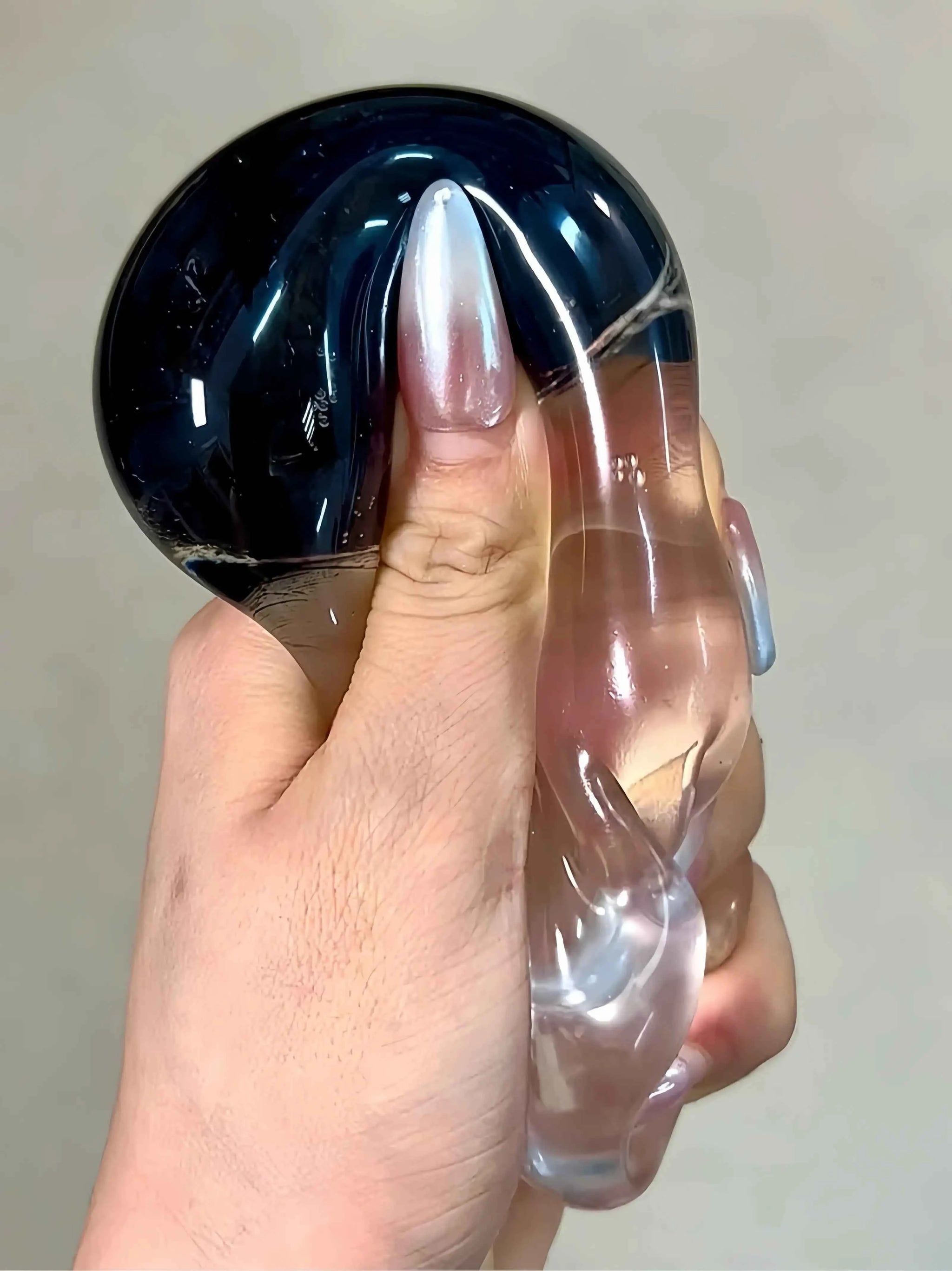 [CHIBOKI]2025 Summer Heavyweight New Arrival! Original Layered Dual - color Flowing Sand Handmade Stress Relief Ball