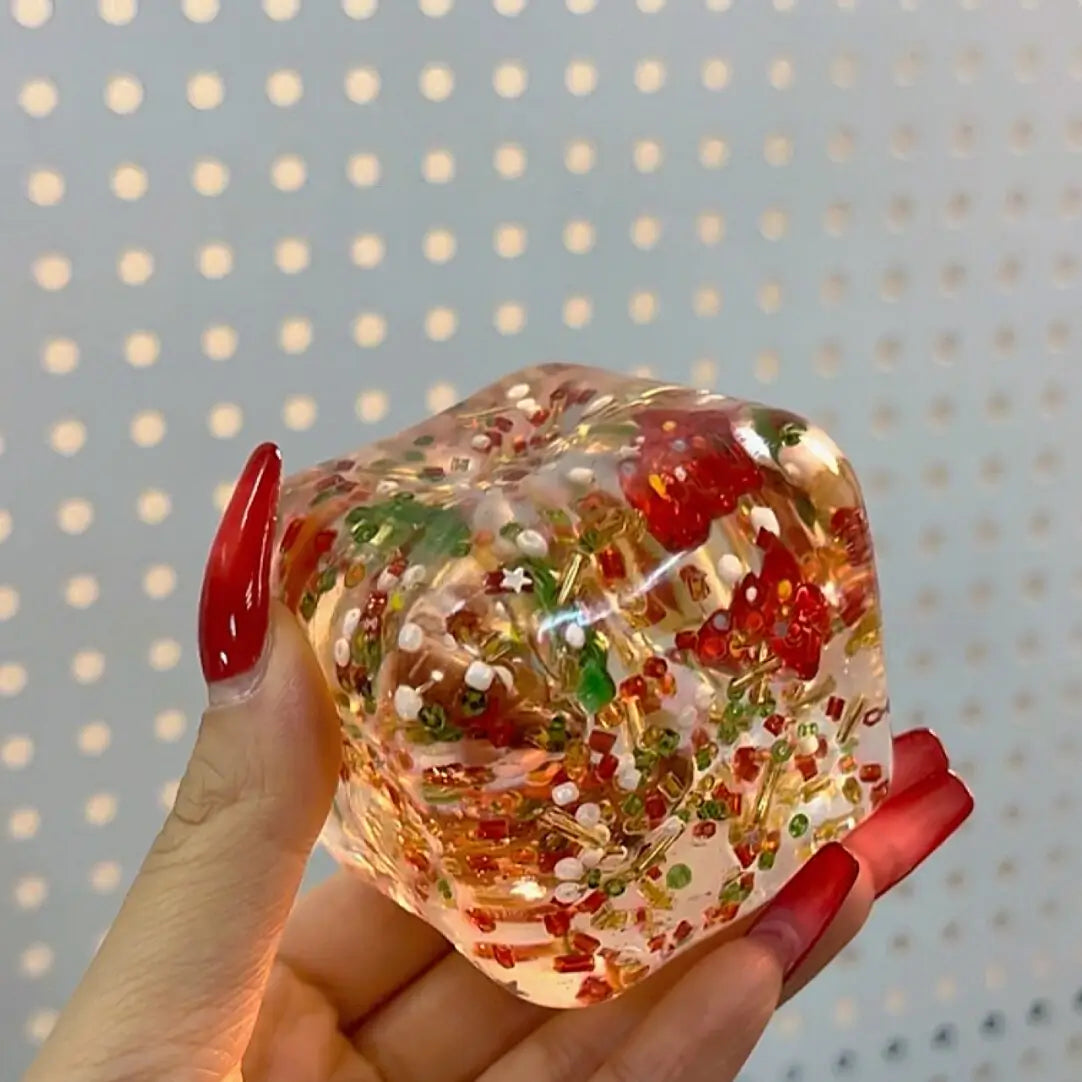 [CHIBOKI] Handmade Cube Crystal Jelly Squishy | Moldable Ultra-Soft Toy