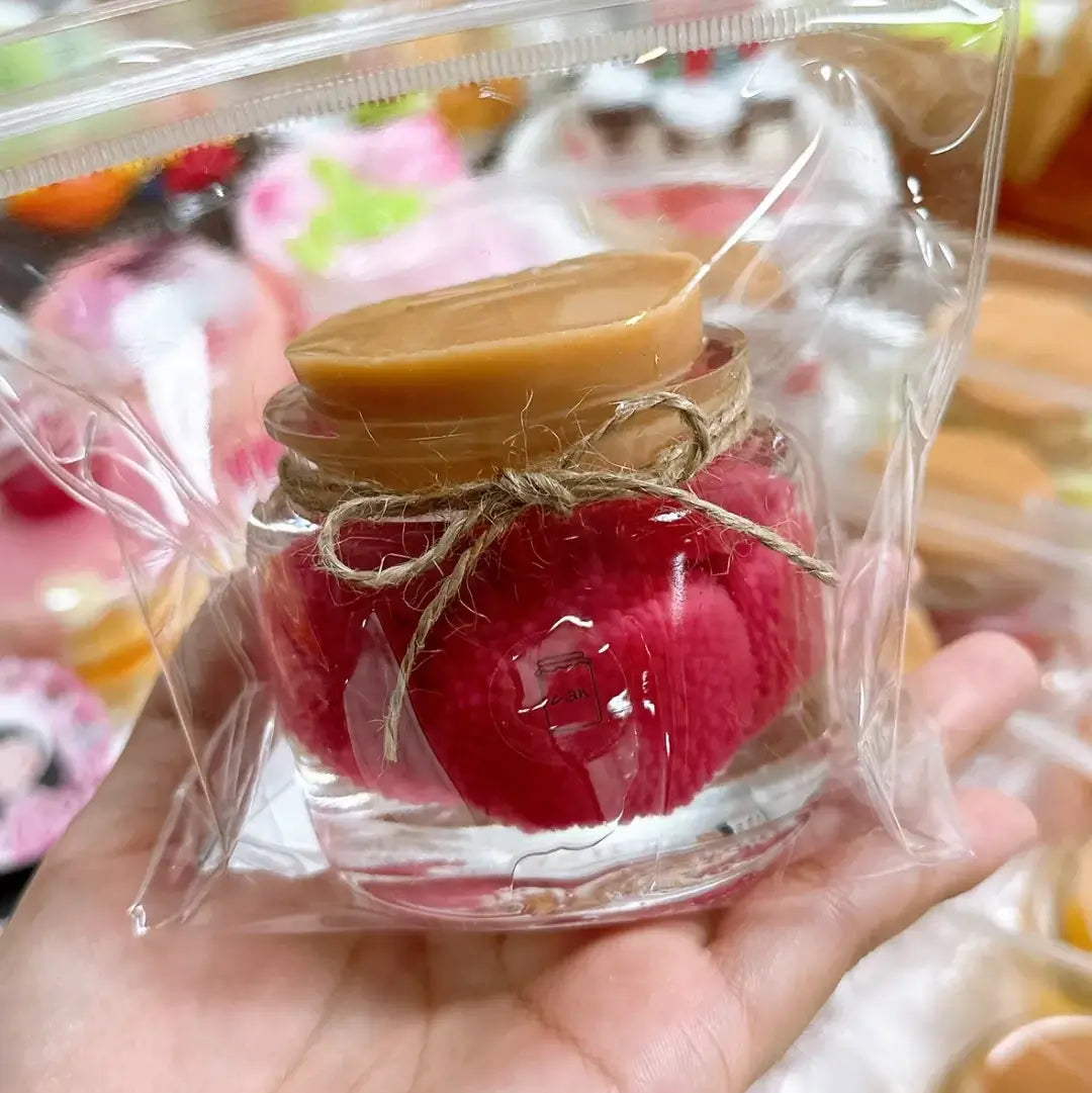 Handmade Silicone Food Squishy - Fruit Jars & Boba Tea Collection