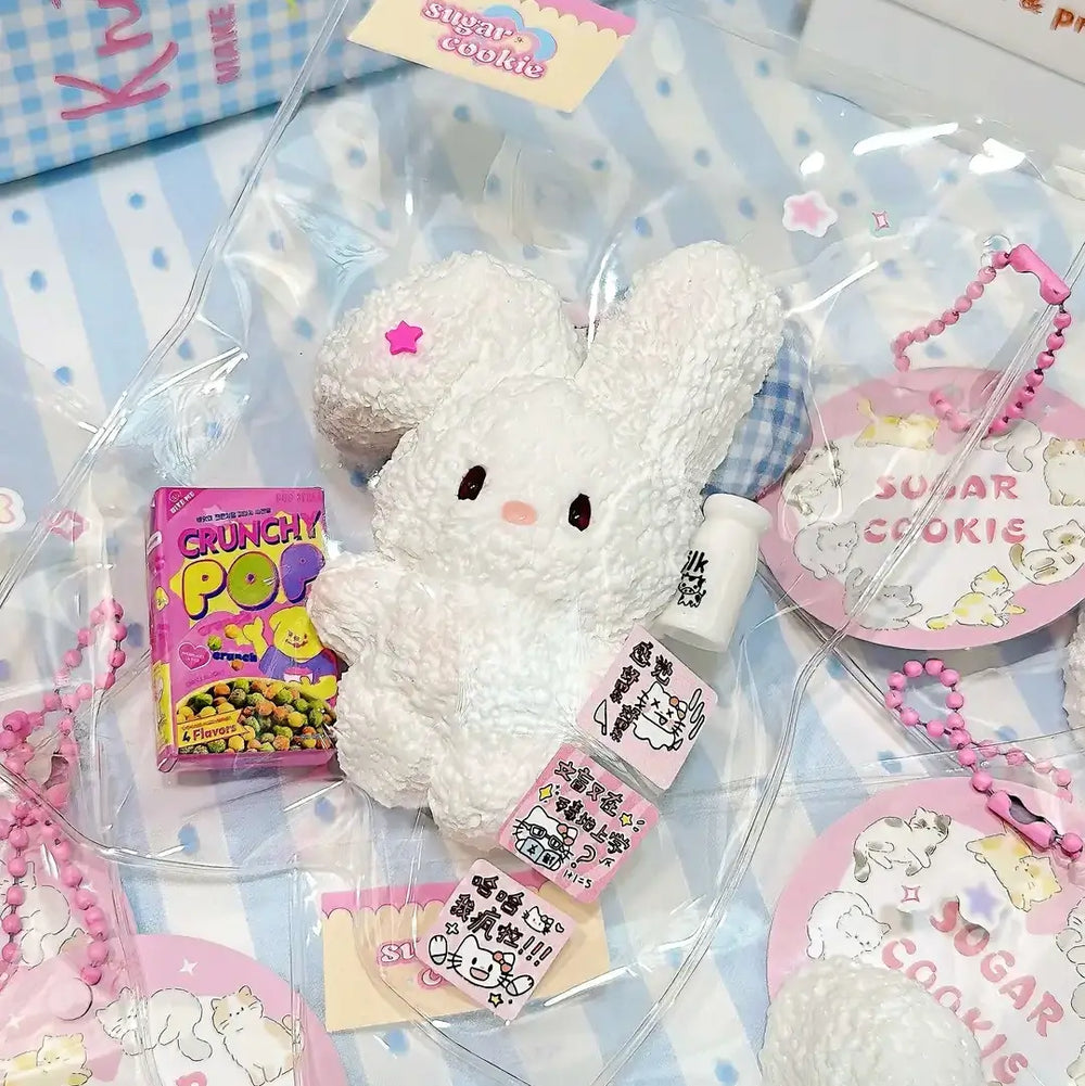 Cute Bunny Dessert Silicone Squishy Toy