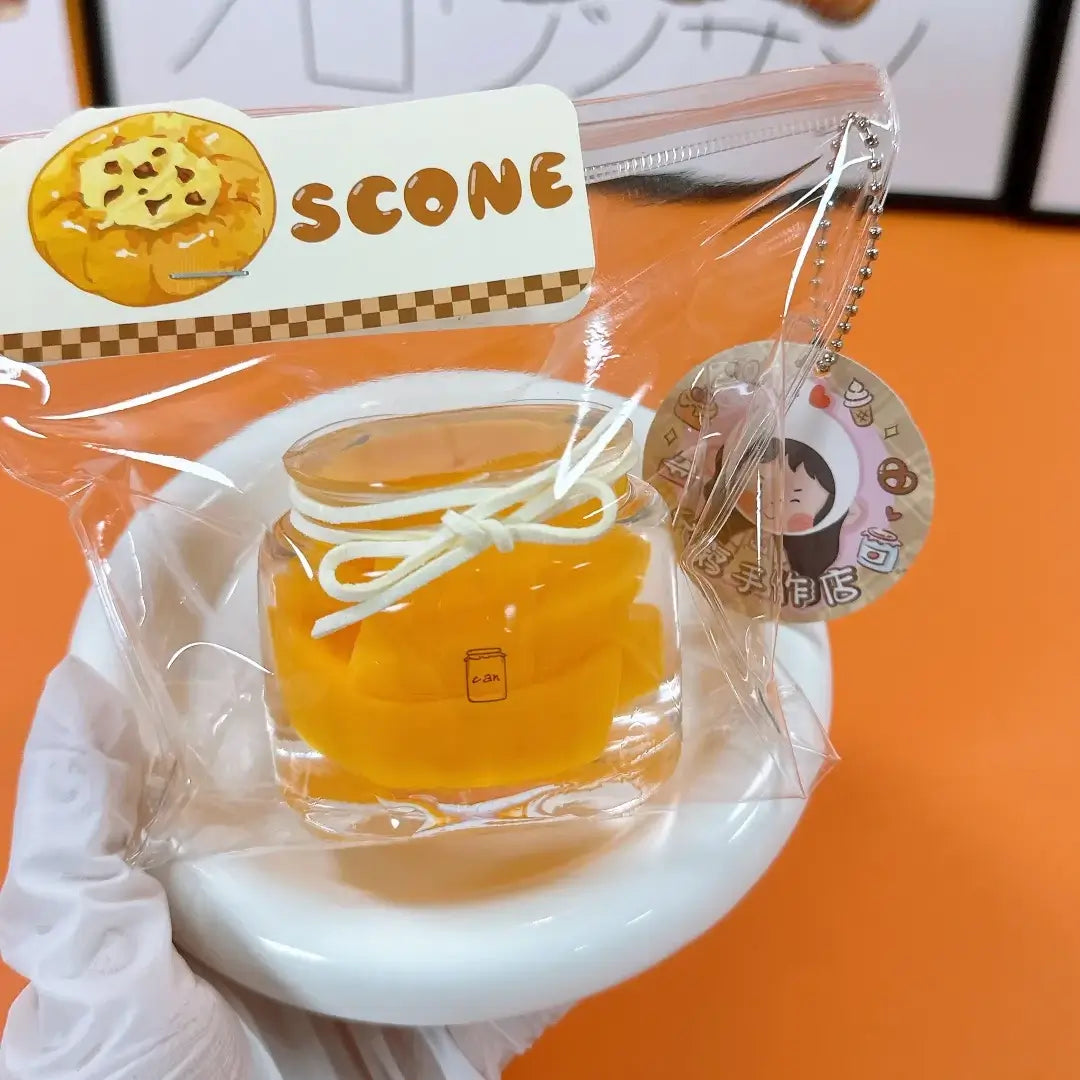 Handmade Silicone Food Squishy - Fruit Jars & Boba Tea Collection
