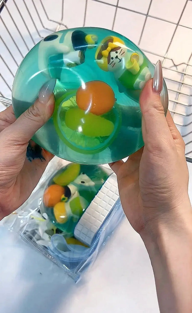 Original Handmade Jumbo Gel-Filled Squishy Ball – Stress Relief Toy, Perfect Gift for Adults & Kids
